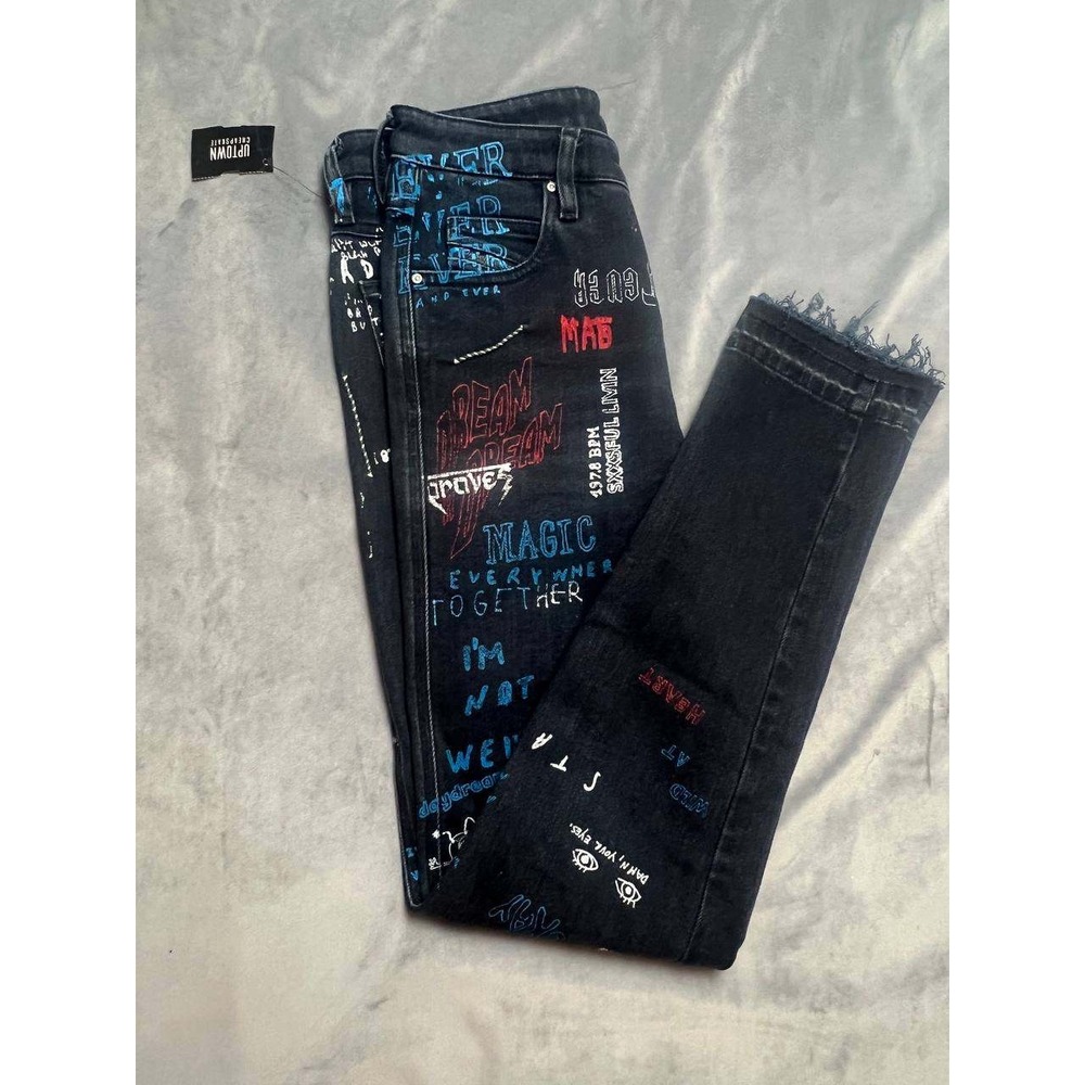 Diesel Women Babbila Skinny Denim jeans W26‎ L32 Luxury Slim Fit With Frayed Hem